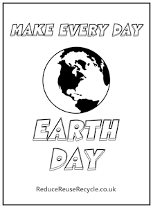 Make Every Day Earth Day Colouring Picture